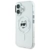 Karl Lagerfeld KLHMP16MHLSCHH iPhone 16 Plus 6.7 biały/white hardcase IML Metal Choupette Head MagSafe